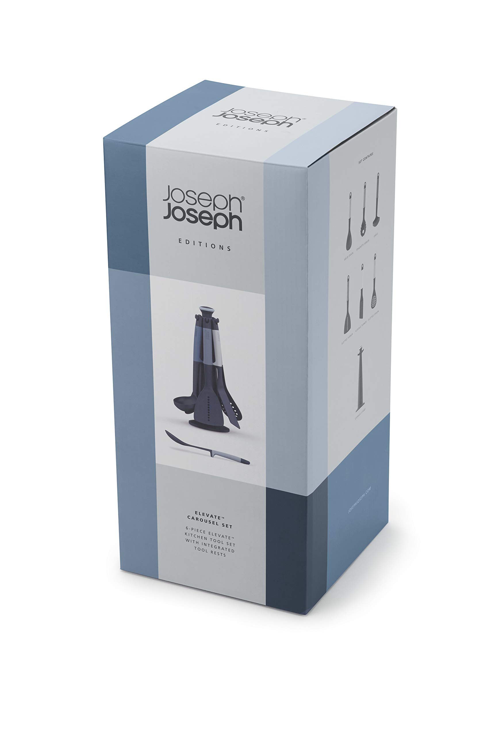 joseph-joseph-elevate-lot-de-6-ustensiles-de-cuisine-en-nylon-avec-support-rotat image 4