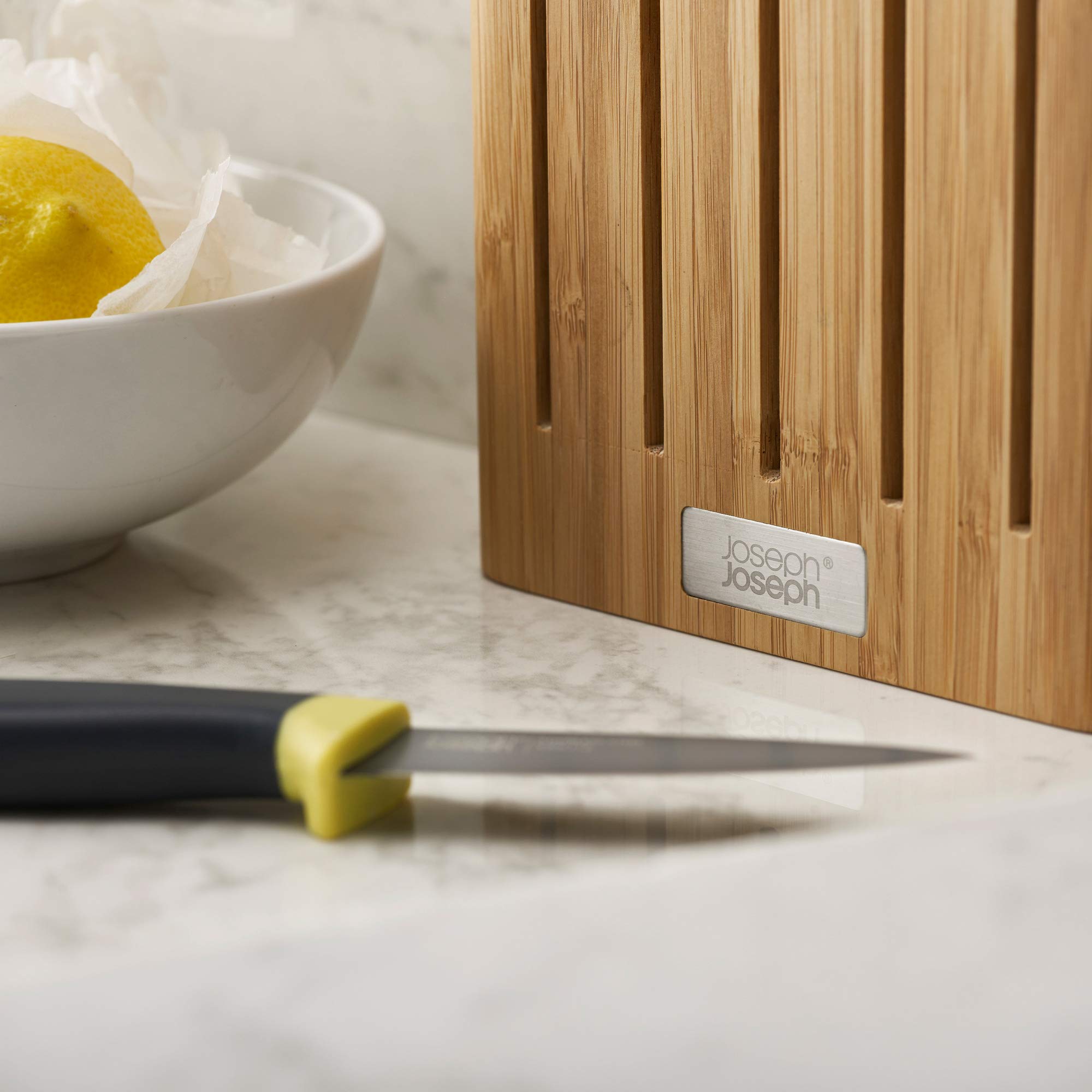 joseph-joseph-elevate-lot-de-5-couteaux-de-cuisine-avec-bloc-en-bambou-acier-jap image 7