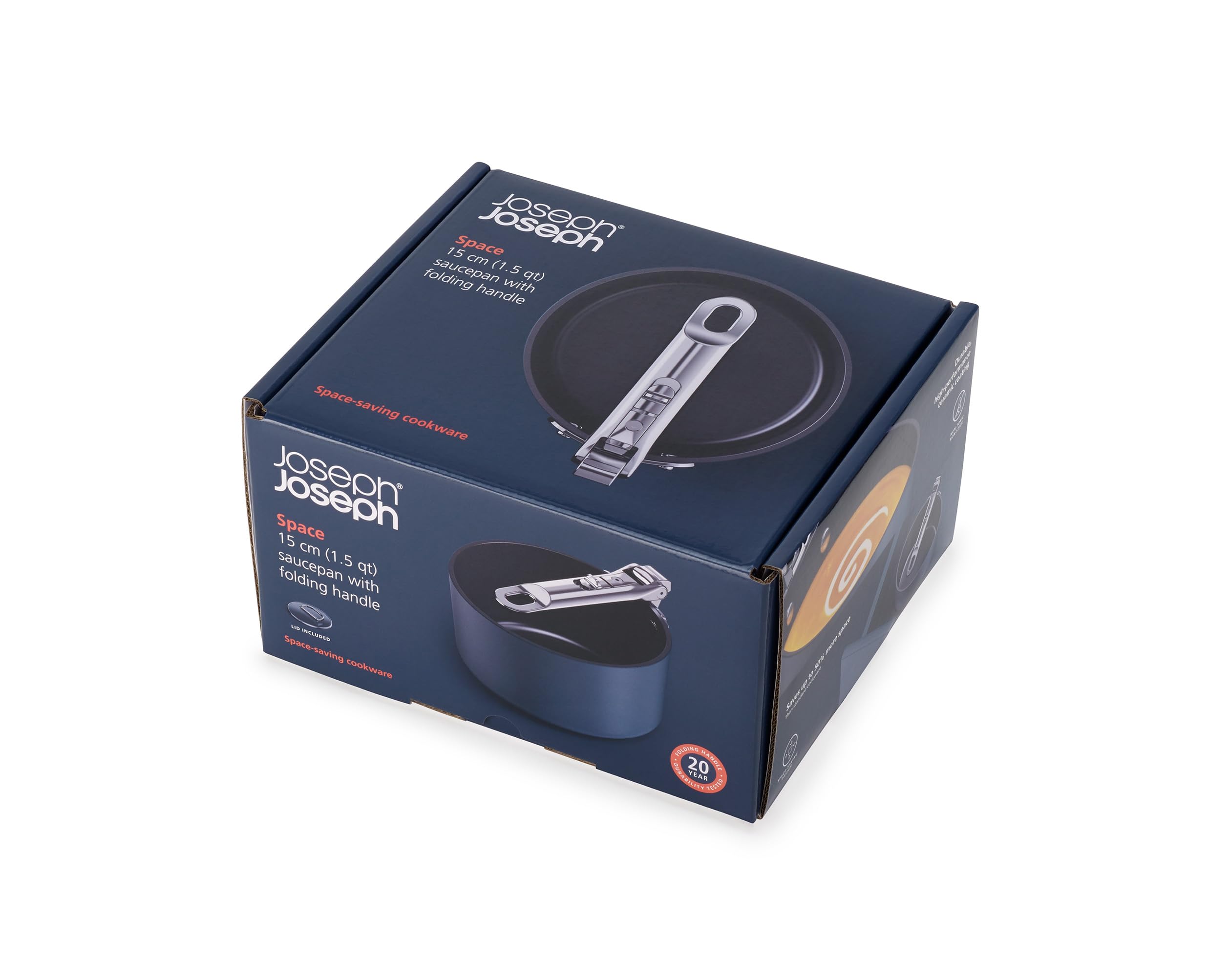 joseph-joseph-space-casserole-15cm-avec-couvercle-poign-e-pliable-compatible-ind image 4