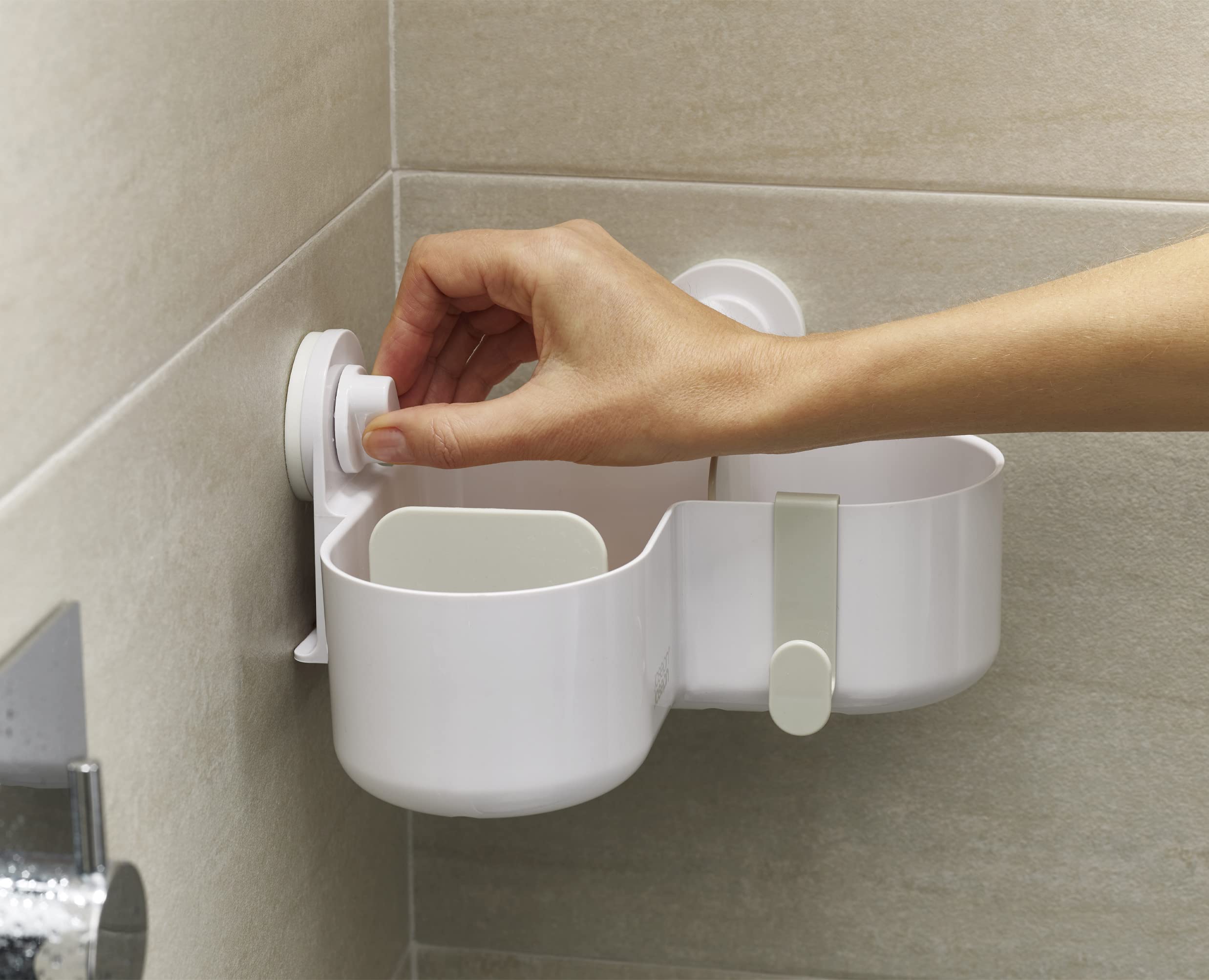 organiseur-de-douche-d-angle-joseph-joseph-duo-avec-ventouses-blanc image 3