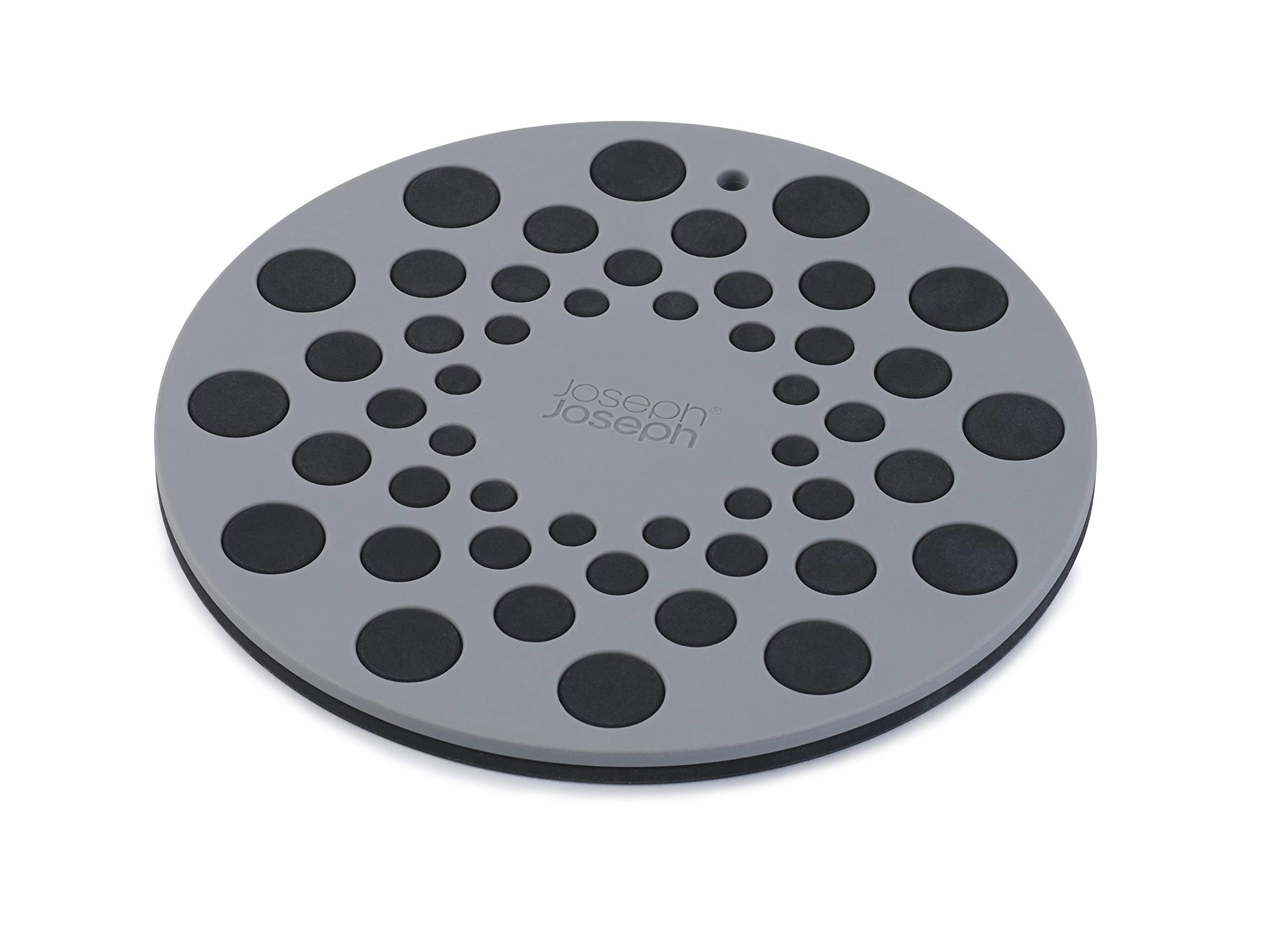 joseph-joseph-spot-on-lot-de-2-dessous-de-plat-en-silicone-noir-et-gris image 1