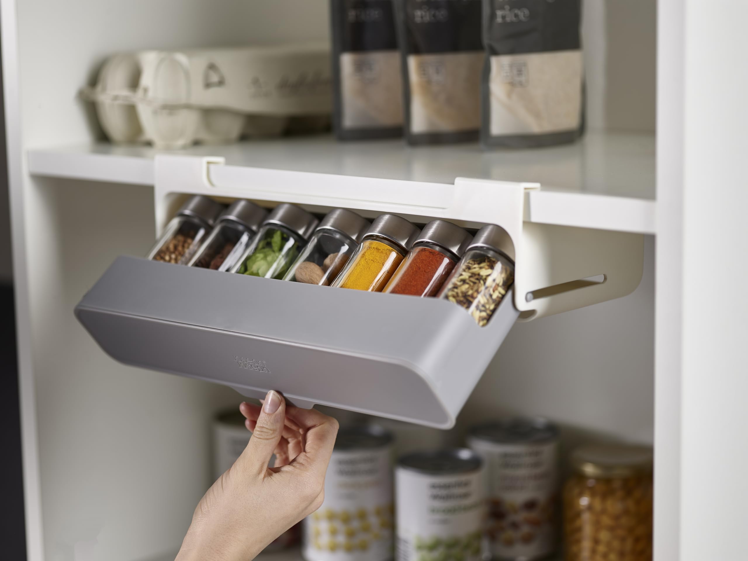 joseph-joseph-cupboardstore-support-sous-tag-re-avec-tiroir-pour-pices-gris image 4