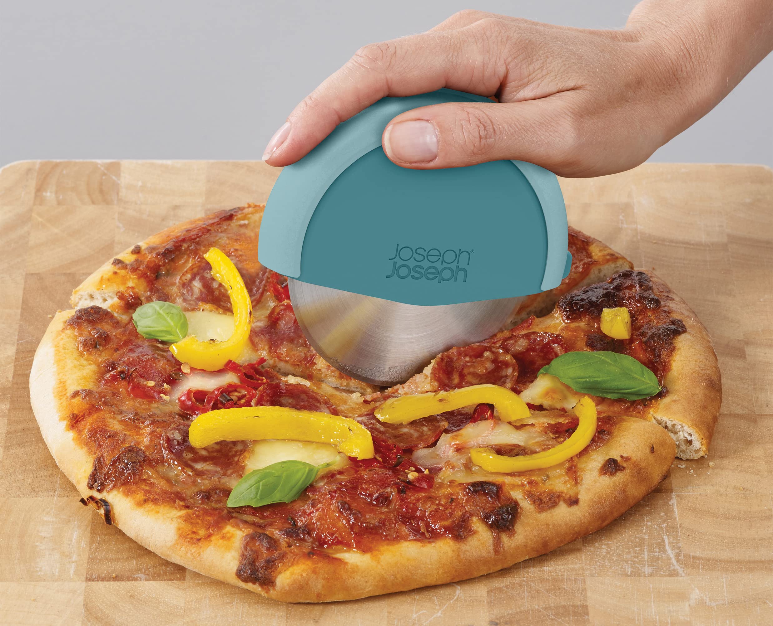 joseph-joseph-duo-coupe-pizza-avec-lame-amovible-et-prot-ge-lame-compact-teal image 5