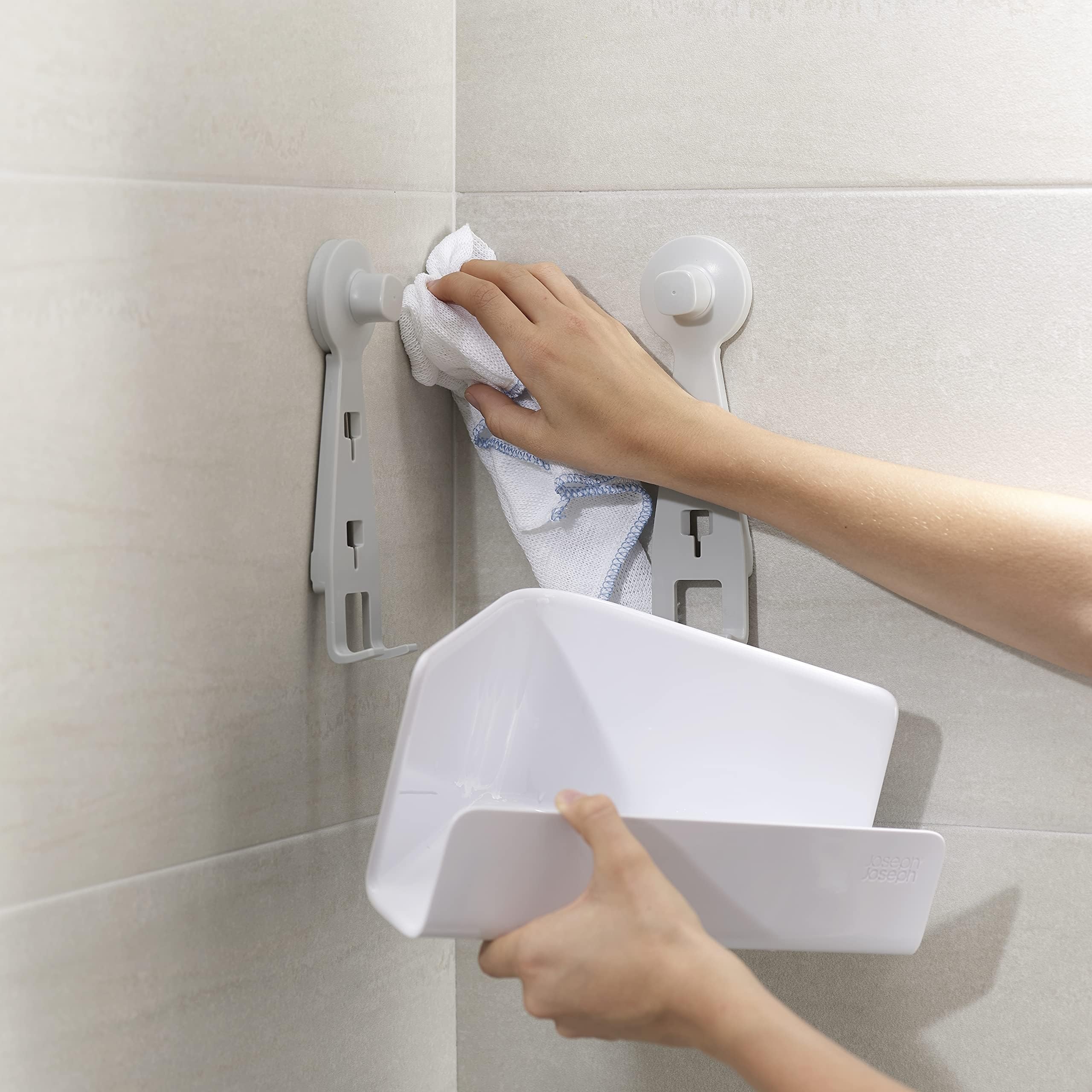 joseph-joseph-easystore-panier-de-douche-d-angle-auto-drainant-lot-de-2-blanc-70 image 4