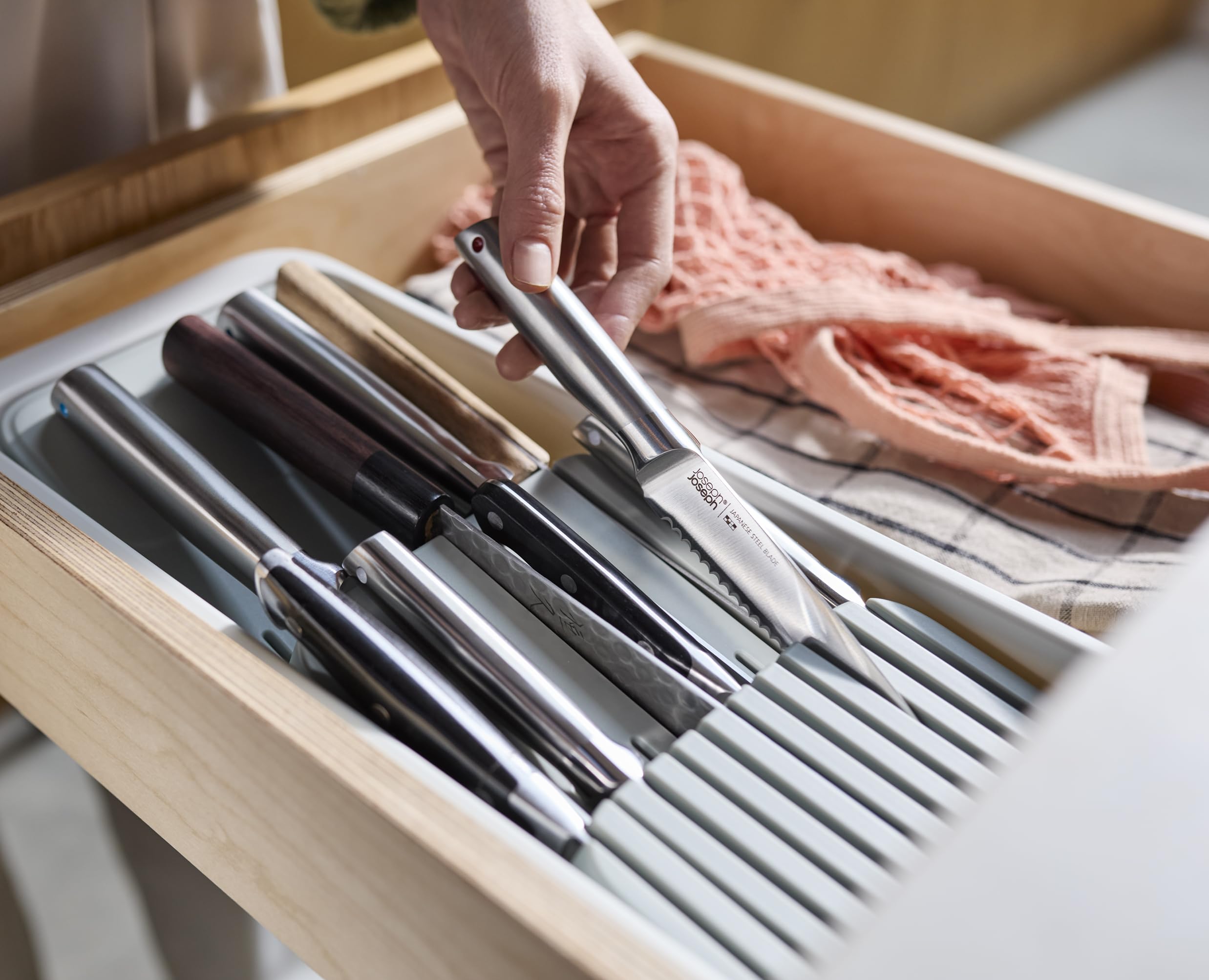 joseph-joseph-drawerstore-organiseur-de-tiroir-2-niveaux-pour-16-couteaux-d-mont image 6