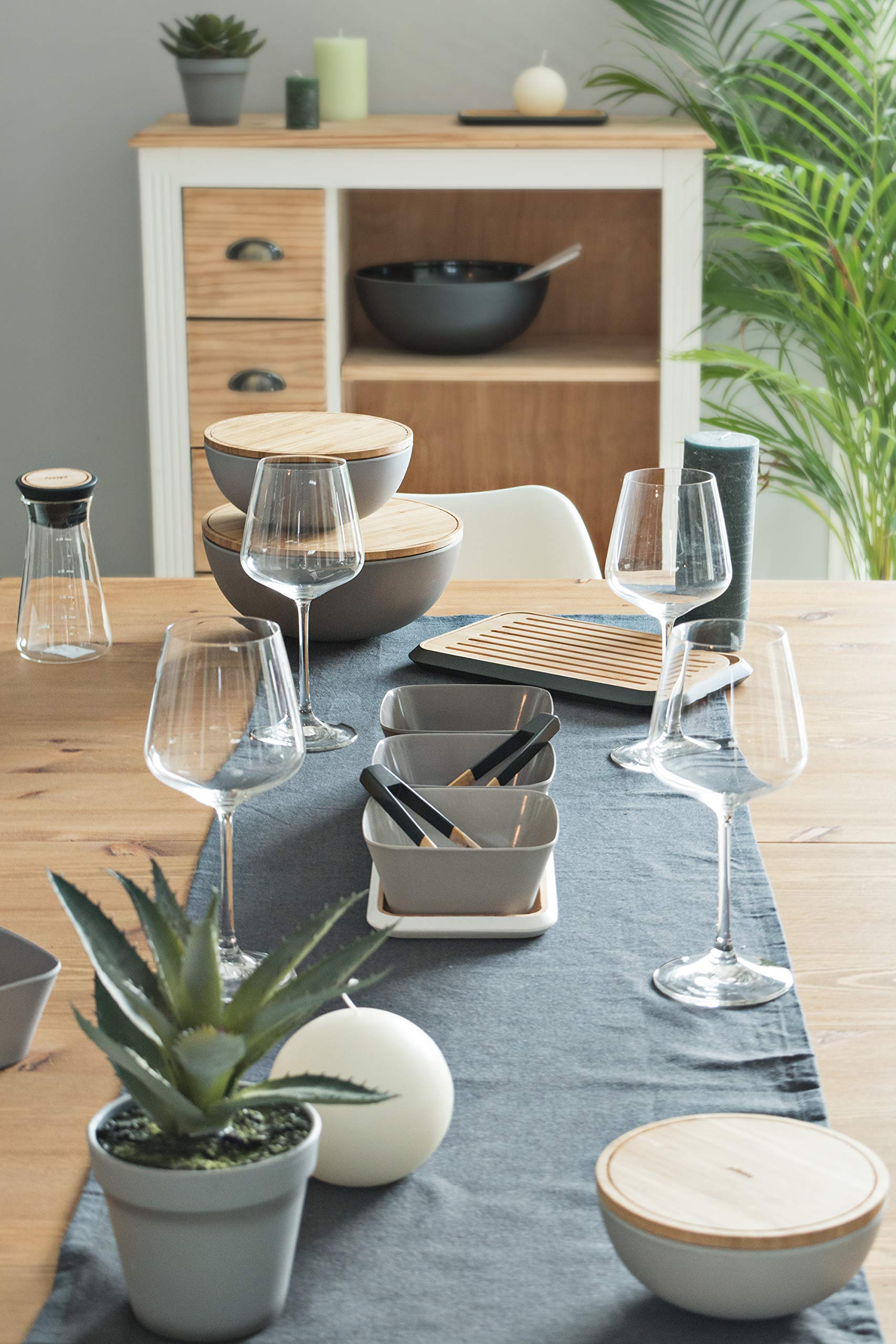 pebbly-coffret-ap-ritif-d-grad-de-gris-et-blanc-3-bols-et-plateau-en-bambou image 6