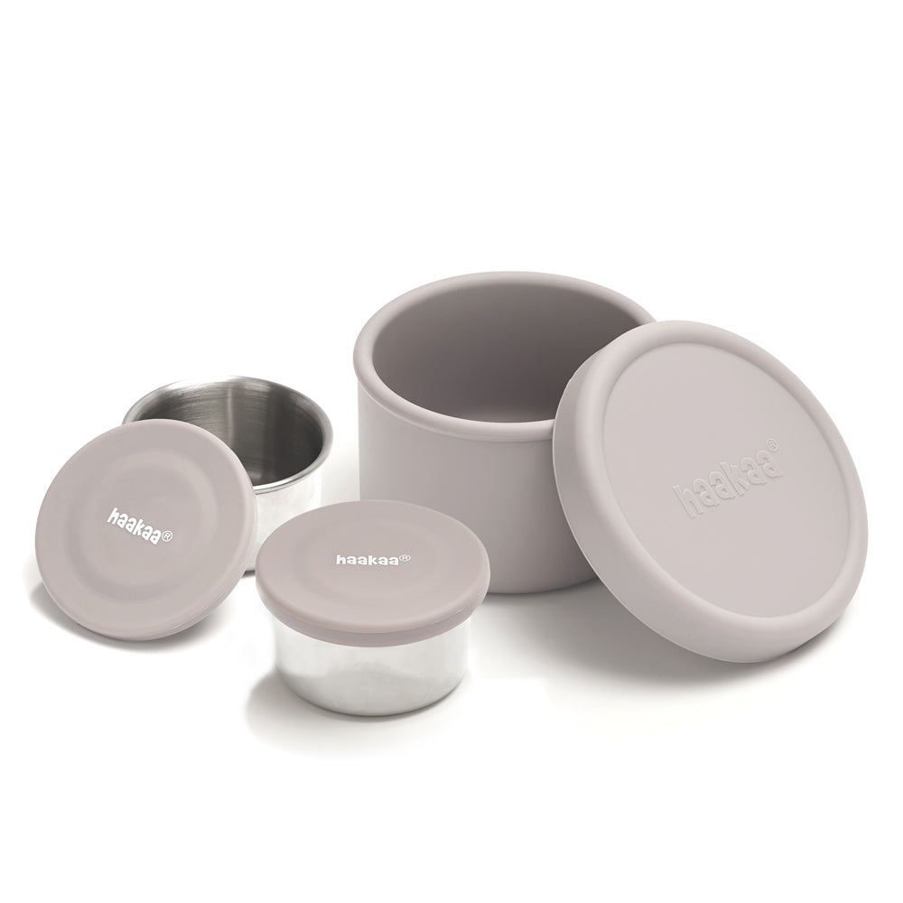 lunchbox-en-acier-inoxydable-haakaa-avec-bo-tes-snacks image 3