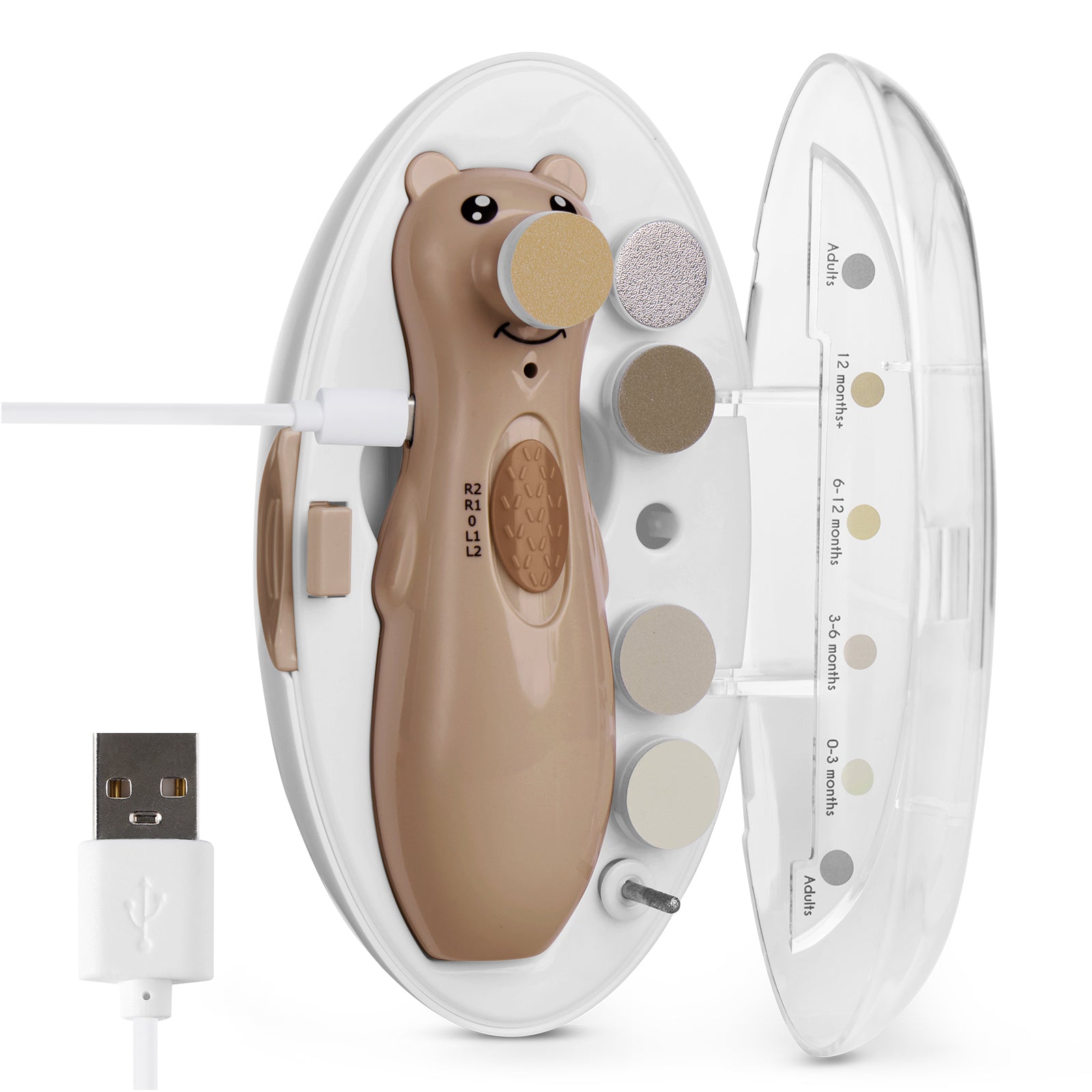 set-coupe-ongles-lectrique-rechargeable-happii-bear-haakaa image 7