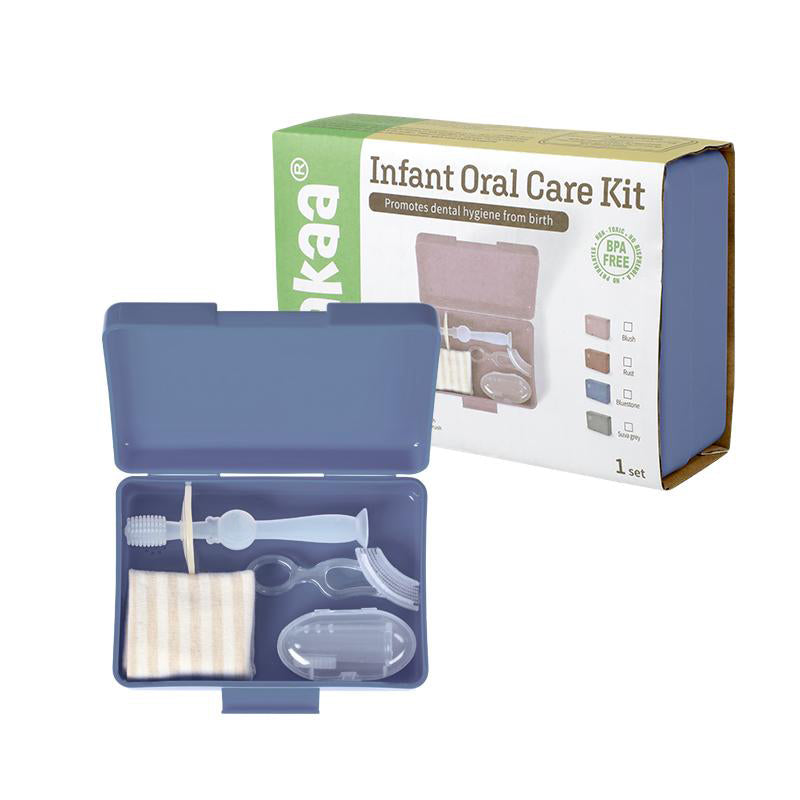 kit-de-soins-buccaux-enfant-haakaa-brosse-doigt-brosse-360-tui-de-rangement image 7