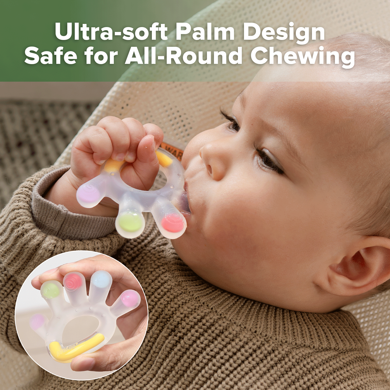 teether-paume-en-silicone-haakaa image 2