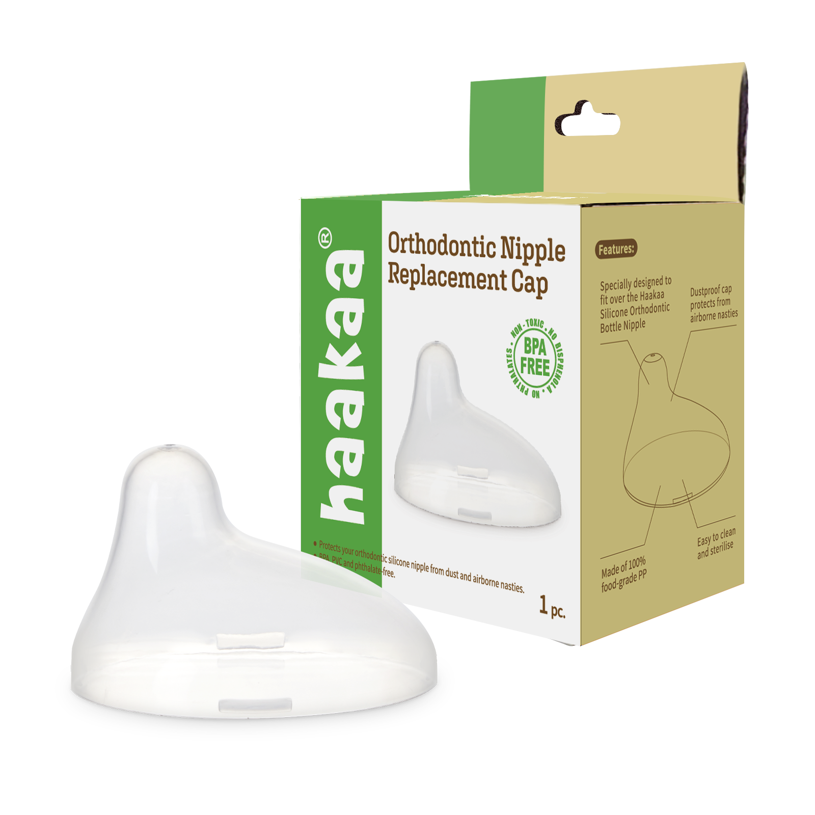 haakaa-generation-3-capuchon-de-rechange-pour-t-tine-orthodontique-prot-ge-biber image 1