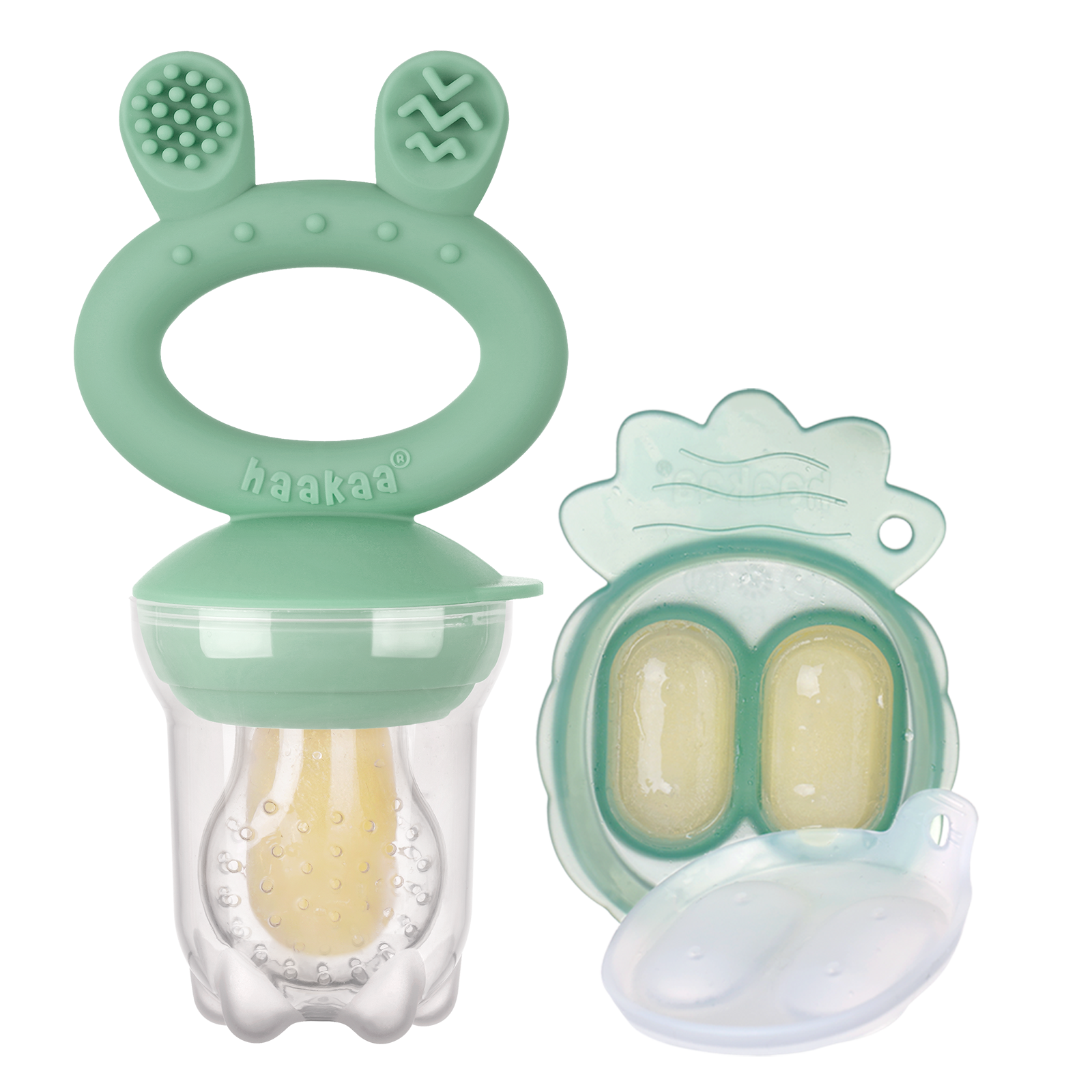 haakaa-t-tine-alimentaire-fresh-food-feeder-mini-combo-avec-plateau-ananas image 1