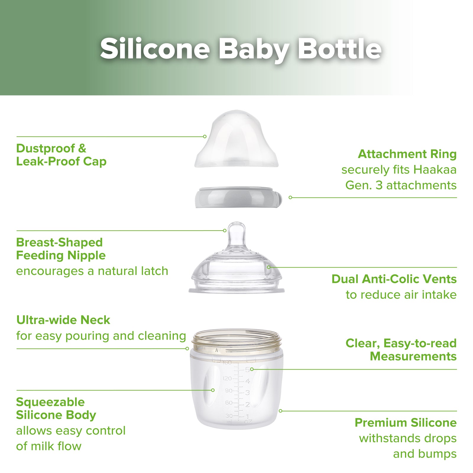biberon-en-silicone-haakaa-generation-3-160ml-250ml image 4