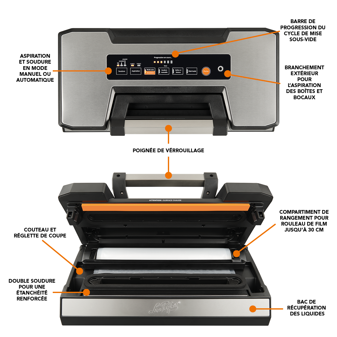 machine-sous-vide-le-parfait-experte-130-w-conservation-alimentaire-sous-vide image 4