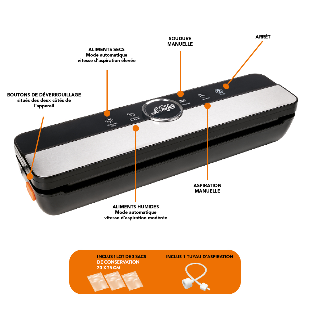 le-parfait-the-essentials-machine-sous-vide-compacte-130w-aspirateur-alimentaire image 3