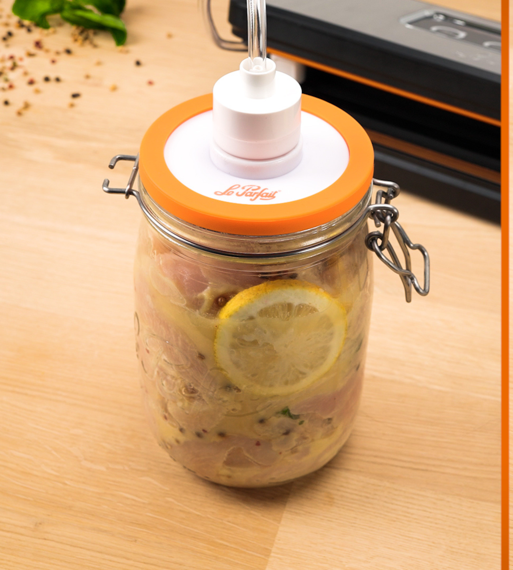 lot-de-2-couvercles-sous-vide-le-parfait-avec-valve-pour-bocaux-et-terrines image 3