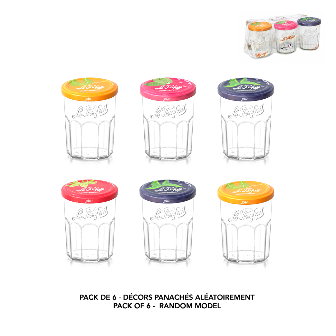 lot-de-6-bocaux-confiture-en-verre-le-parfait image 3