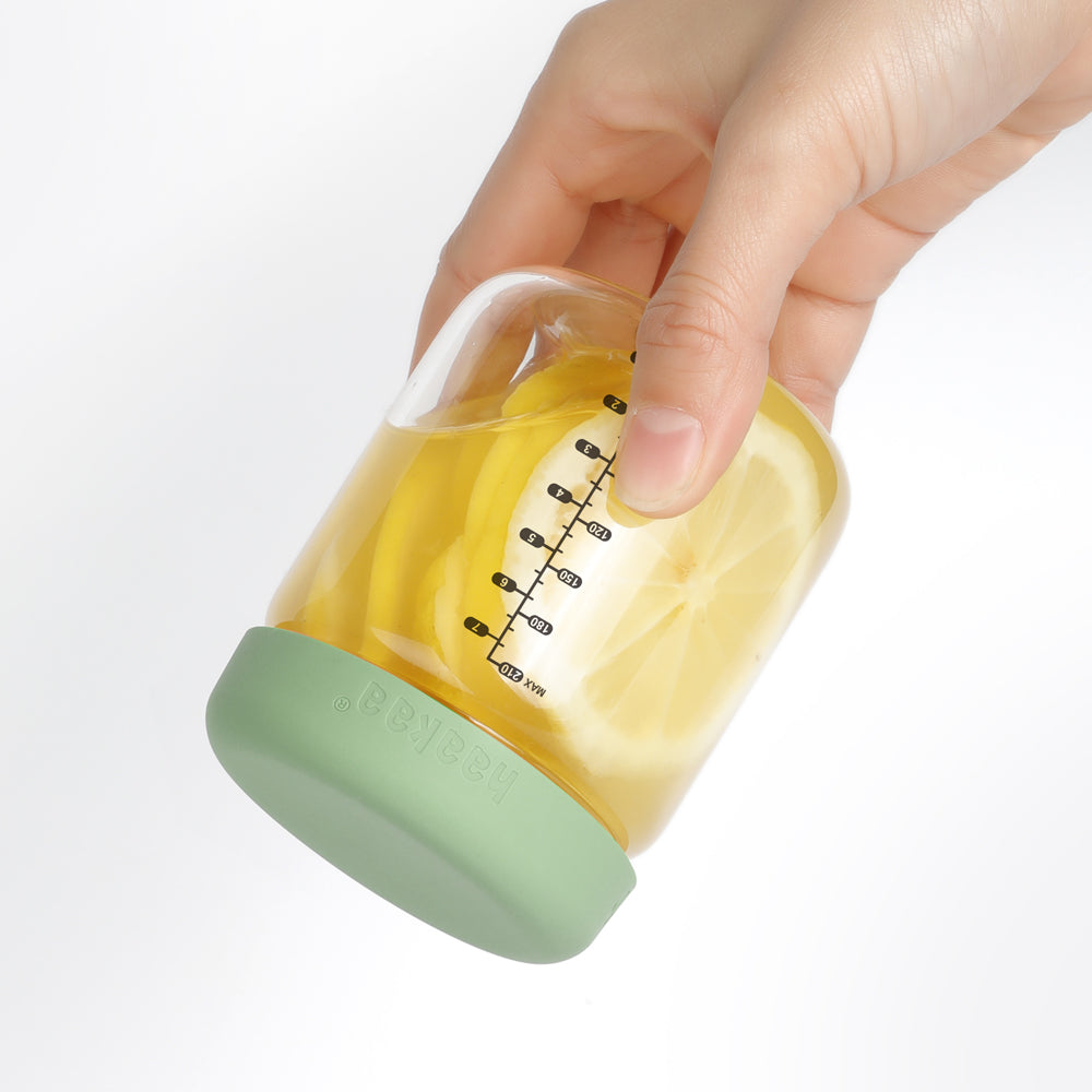 haakaa-ensemble-de-4-bocaux-en-verre-avec-couvercles-silicone-herm-tiques-210-ml image 3