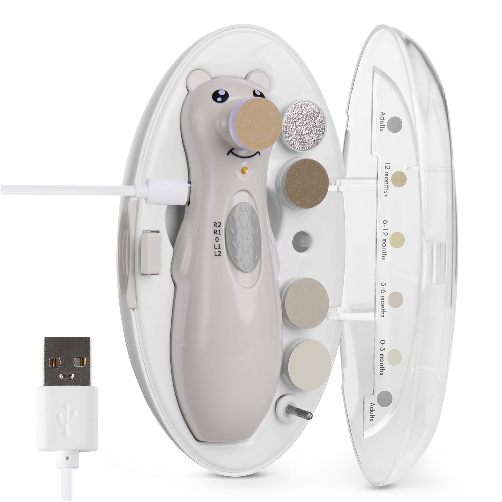 set-coupe-ongles-lectrique-rechargeable-happii-bear-haakaa image 6