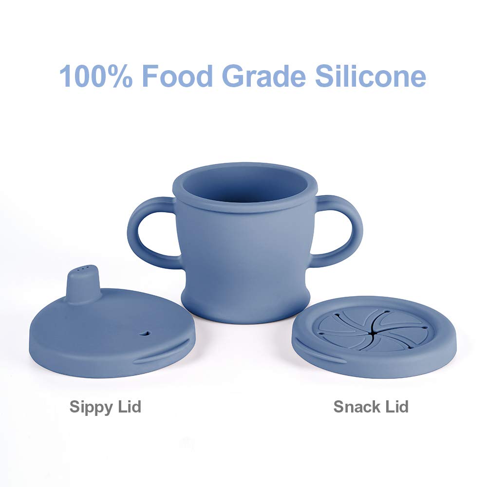gobelet-en-silicone-haakaa-sip-n-snack-avec-deux-couvercles-interchangeables image 4
