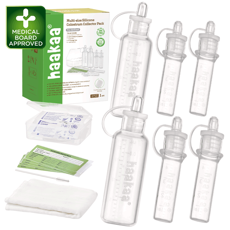 collecteur-de-colostrum-en-silicone-haakaa-set-pr-st-rilis image 1