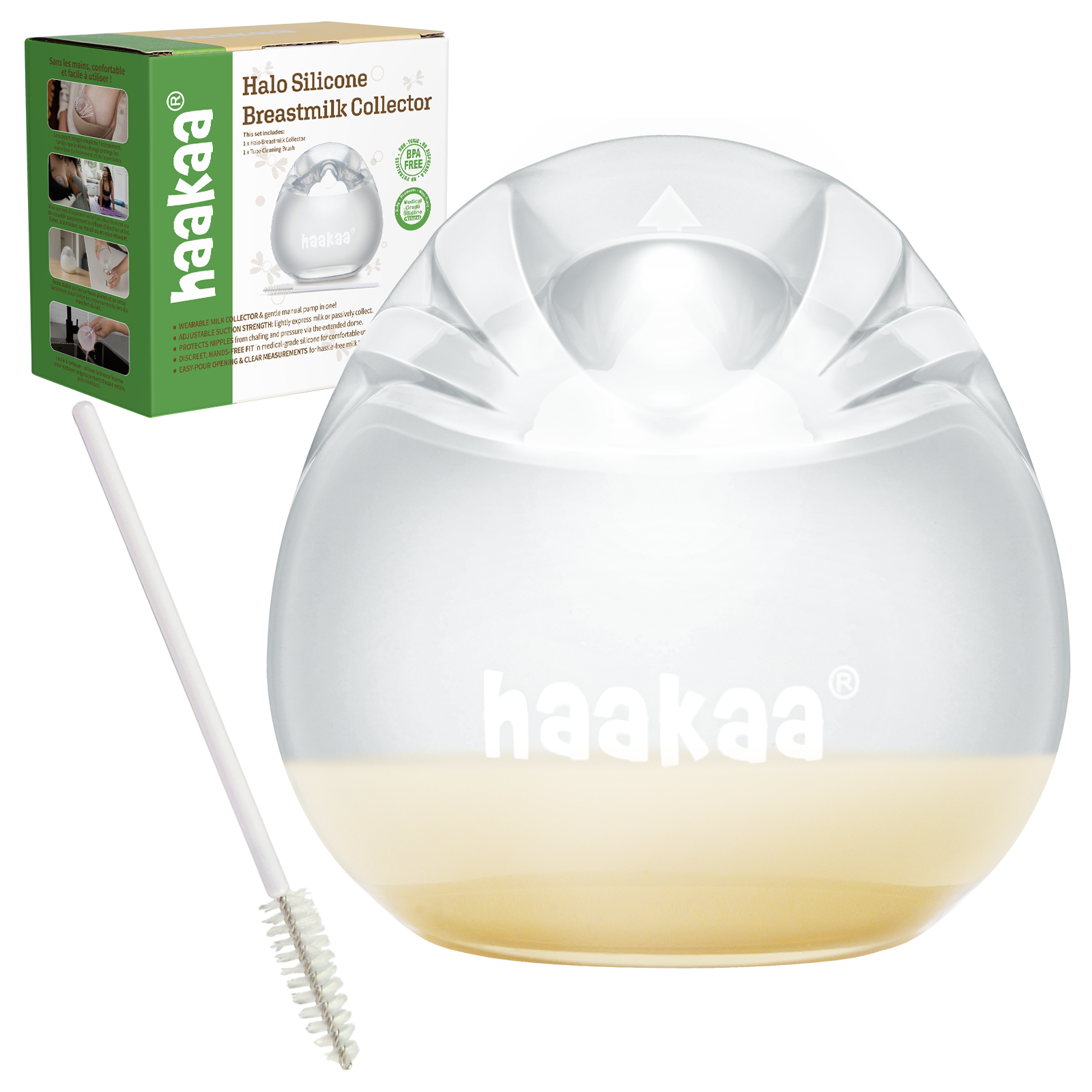 haakaa-collecteur-de-lait-maternel-halo-en-silicone-90-ml image 1