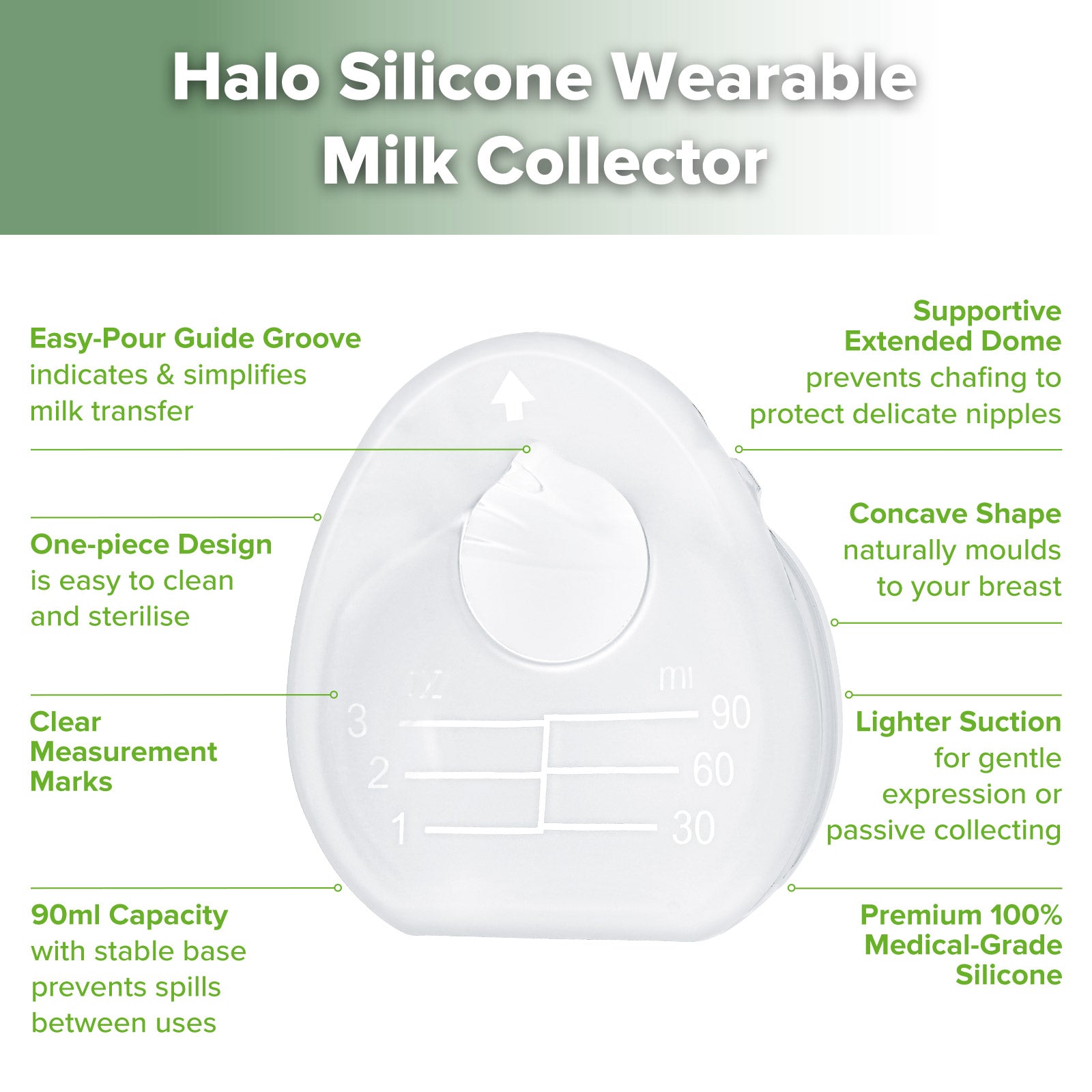 haakaa-collecteur-de-lait-maternel-halo-en-silicone-90-ml image 2