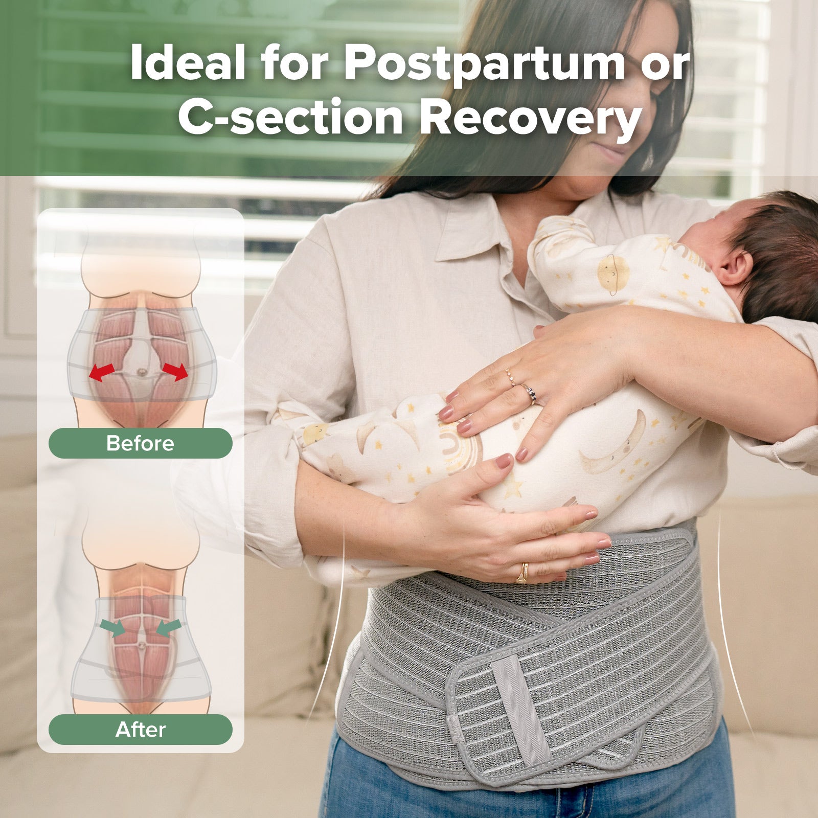 ceinture-de-maintien-post-partum-haakaa image 3