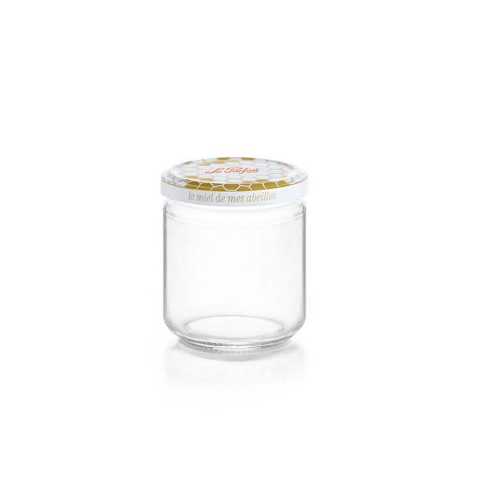 le-parfait-lot-de-6-pots-miel-avec-couvercles-m-talliques-gaufr-s image 2