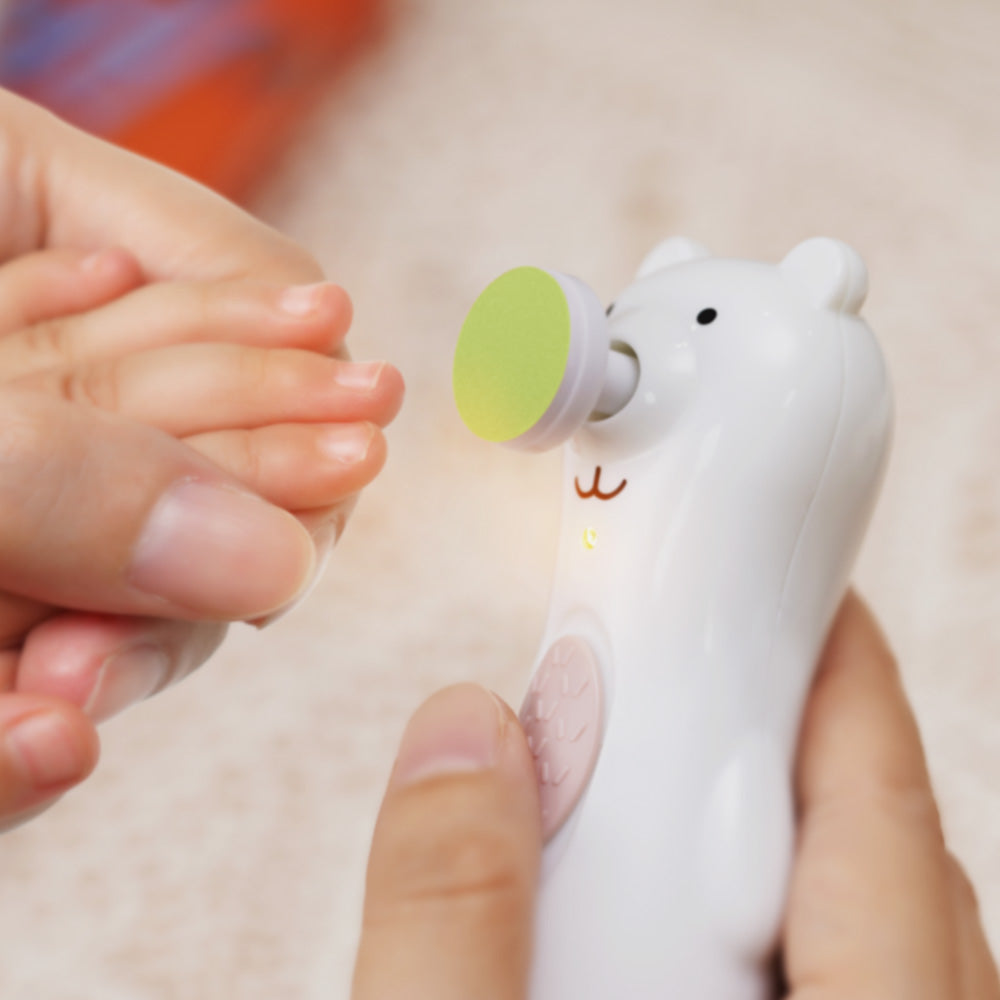 set-coupe-ongles-lectrique-rechargeable-happii-bear-haakaa image 4