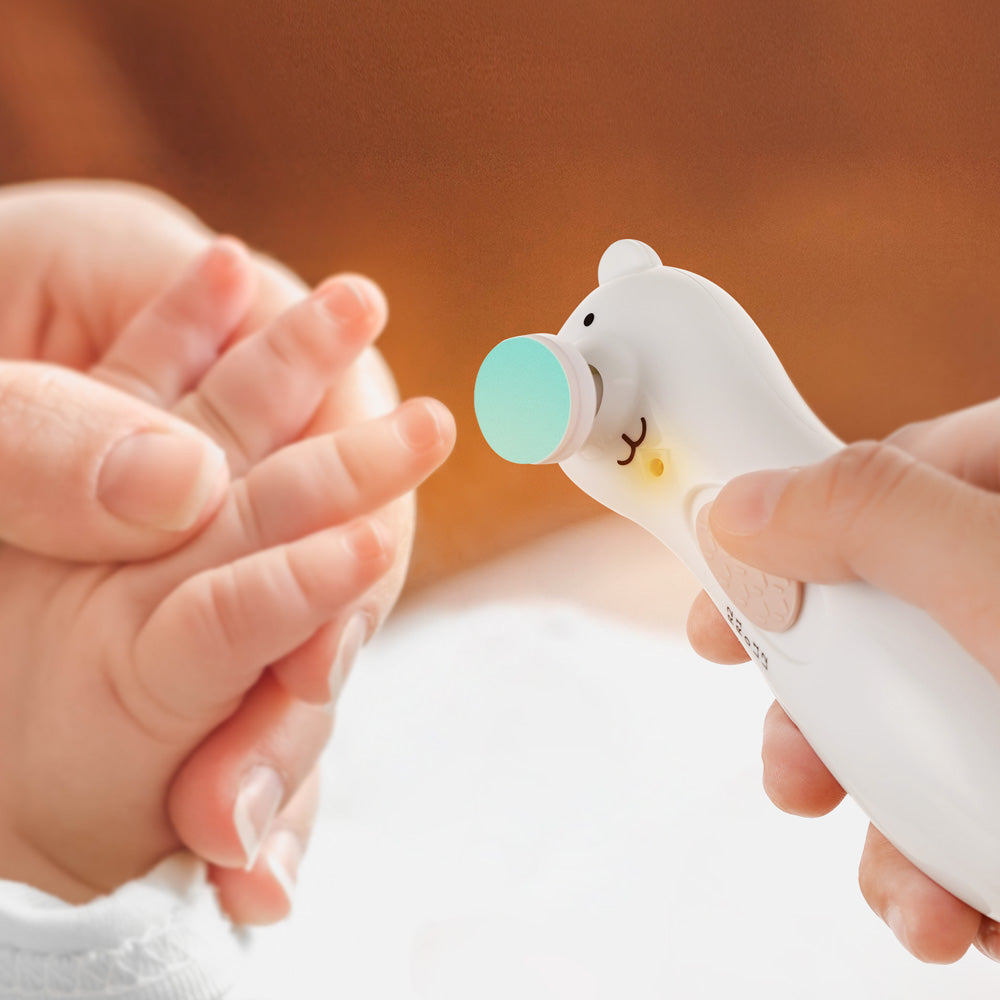 set-coupe-ongles-lectrique-rechargeable-happii-bear-haakaa image 2
