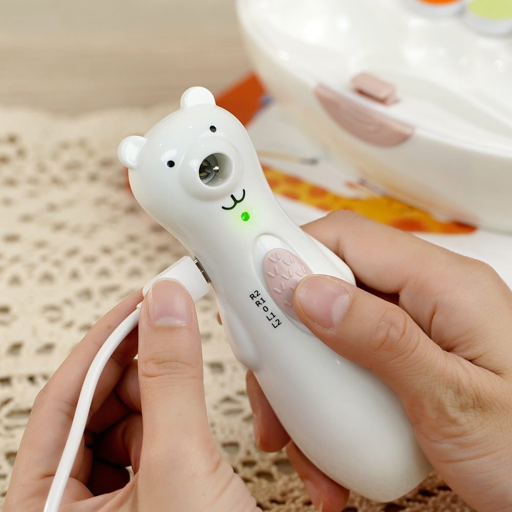set-coupe-ongles-lectrique-rechargeable-happii-bear-haakaa image 3