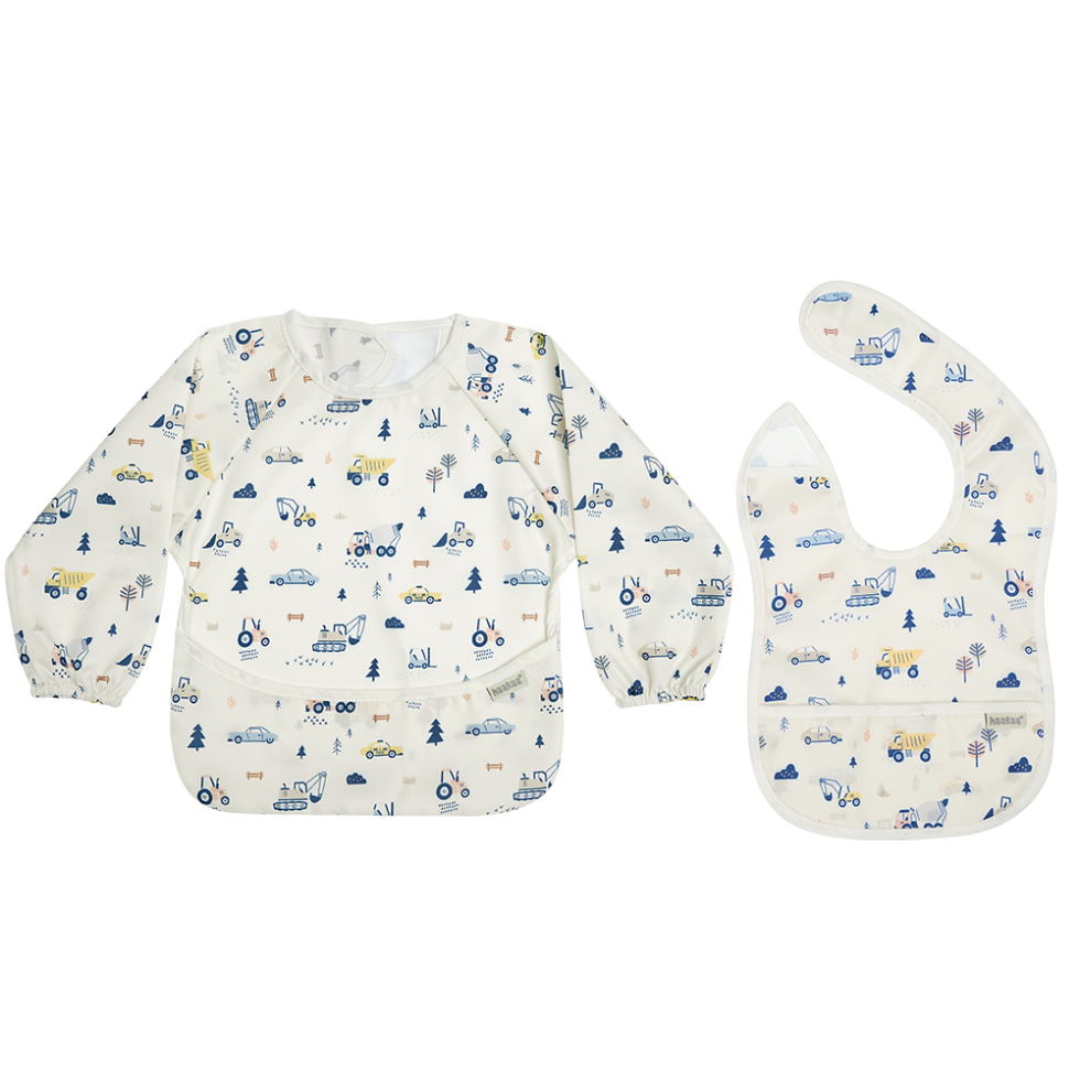 ensemble-bavoir-poncho-haakaa-anti-d-g-ts-avec-manches image 1