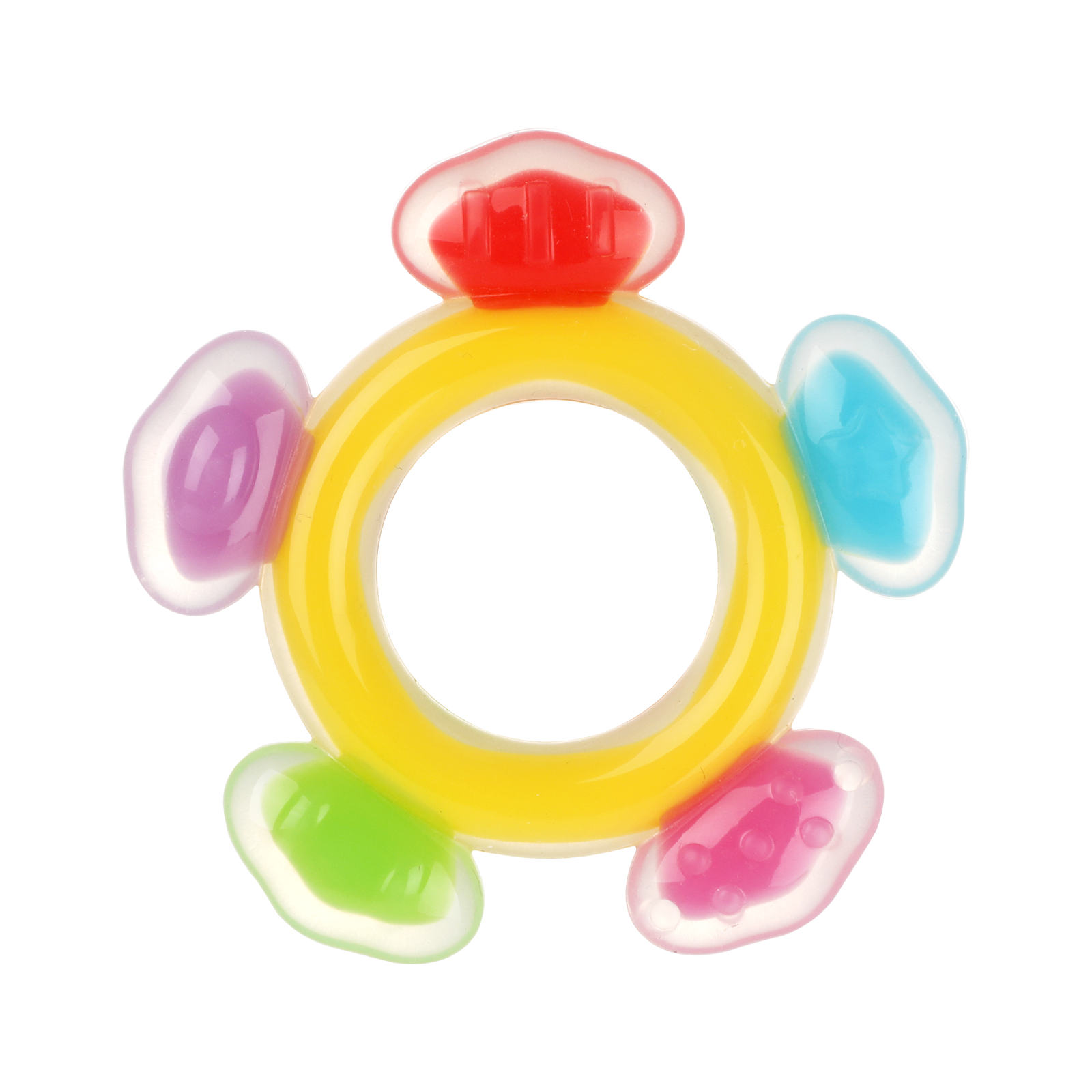 anneau-de-dentition-grande-roue-en-silicone-haakaa image 1