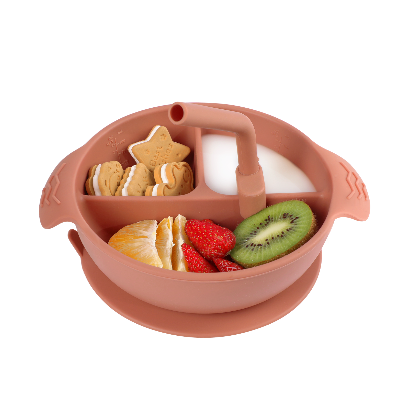 bol-ventouse-compartiment-en-silicone-haakaa-250-ml-2x100-ml image 1