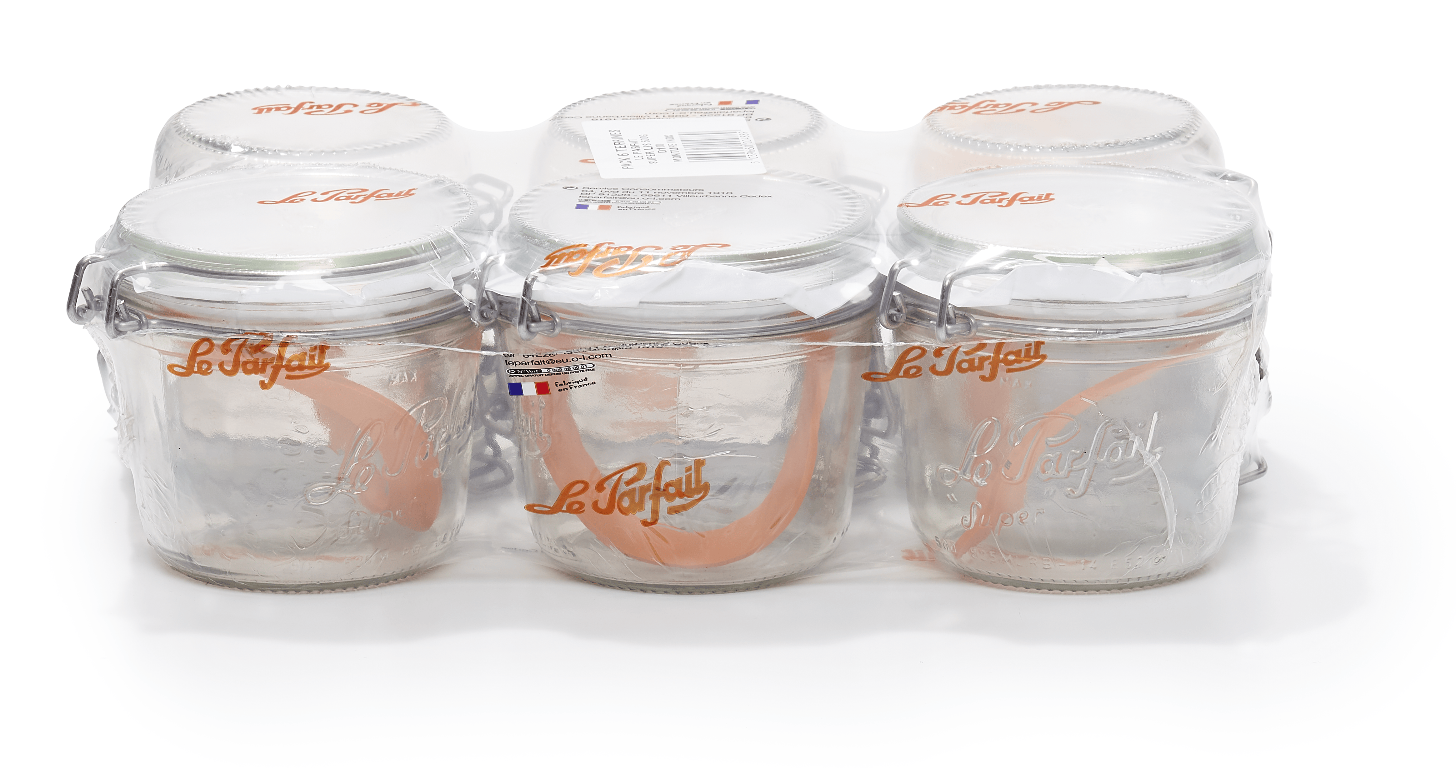 lot-de-6-super-terrines-le-parfait-bocaux-en-verre-pour-terrines-p-t-s-et-plats- image 1