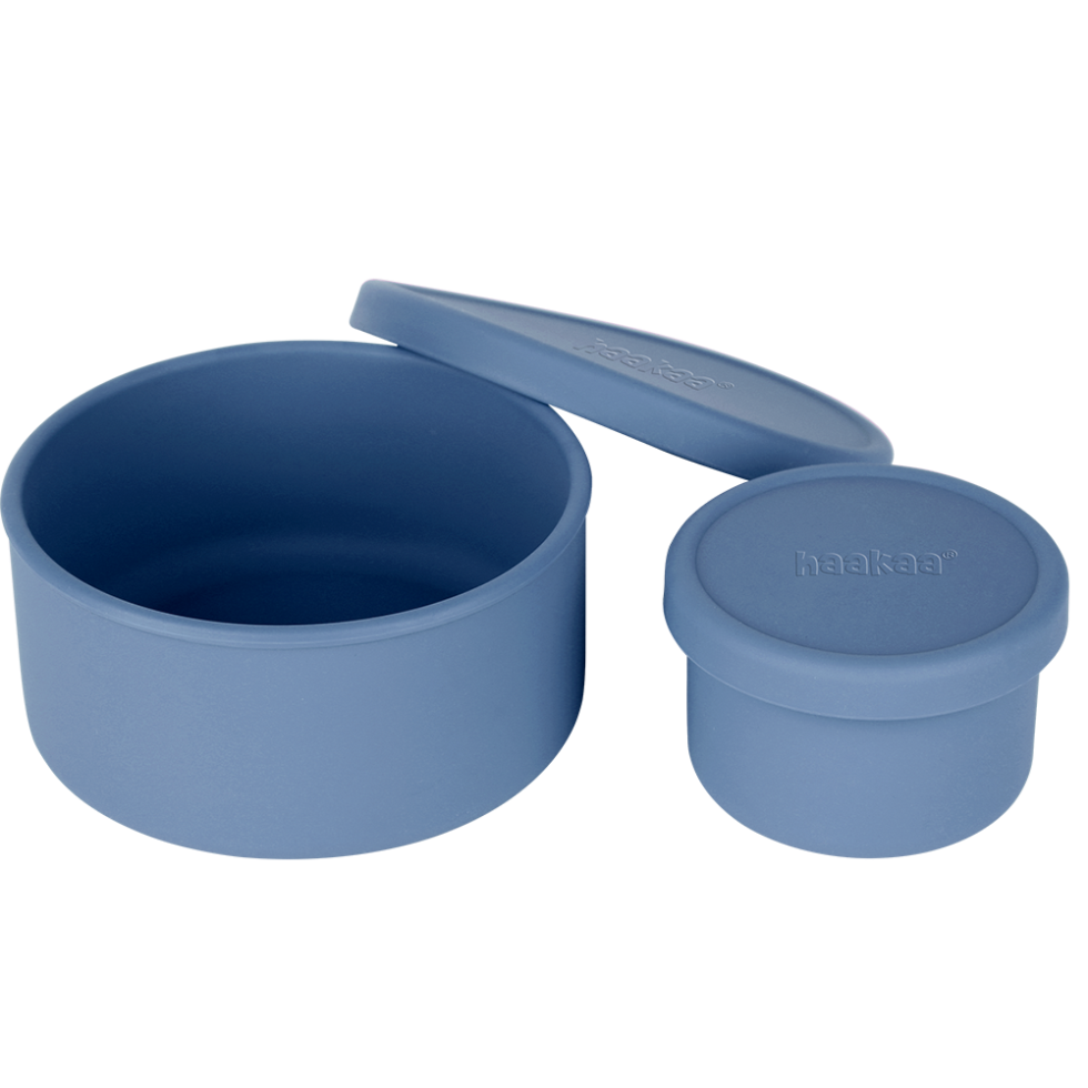 lot-de-2-bo-tes-rondes-en-silicone-haakaa-pour-aliments image 1