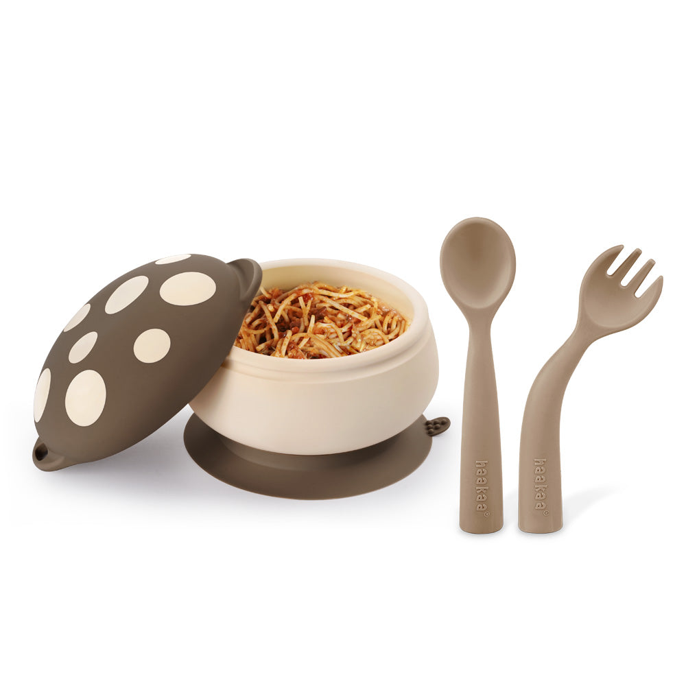 haakaa-set-bol-champignon-et-couverts-flexibles-en-silicone image 2