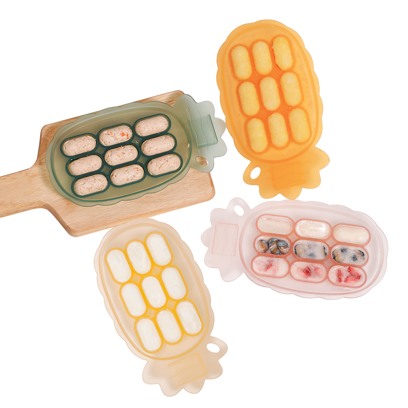 haakaa-plateau-pur-e-ananas-en-silicone-avec-fentes-et-tiquettes image 1
